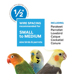Prevue Pet Products Park Plaza Bird Cage, Coco Brown