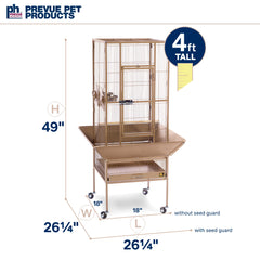 Prevue Pet Products Park Plaza Bird Cage, Coco Brown
