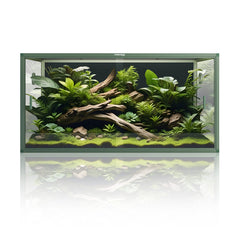 Phailozoo 120 Gallon Reptile Enclosure, 4x2x2 Bearded Dragon Tank