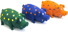 Multipet Polka-Dot Pigs Latex Dog Toys (3 Pack)