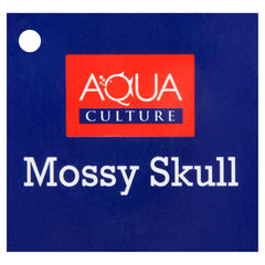 Aqua Culture Mossy Skull Polyresin Aquarium Decoration, 5"