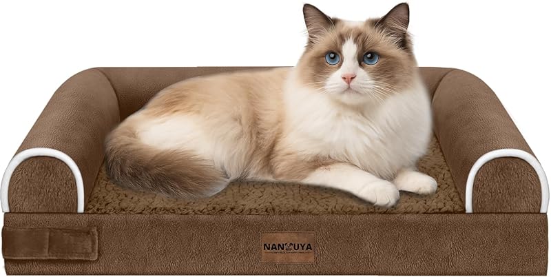 Large Dog Bed Orthopedic Washable: Beds Bolster XL Bed Large Big Dogs Memory Foam Couch Sofa Waterproof with Removable Cover