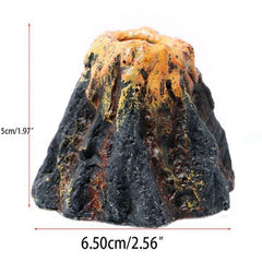 Shldybc Exquisite Aquarium Water Tank Volcano Eruption Decorative Volcano Model, Summer Savings Clearance