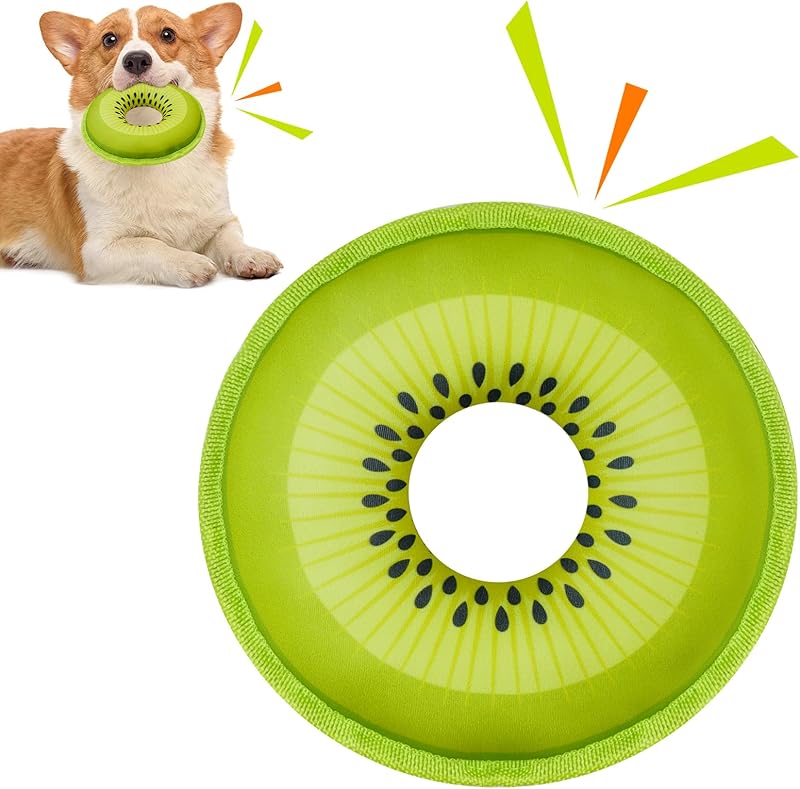 Squeaky Dog Toys, Floating Dog Toys for Indoor or Outward Play, Swim Ring Design Interactive Dog Gifts for Small and Medium Dogs - 2pack