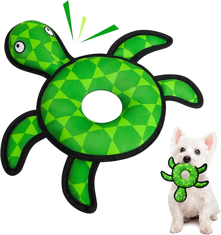 Squeaky Dog Toys, Floating Dog Toys for Indoor or Outward Play, Swim Ring Design Interactive Dog Gifts for Small and Medium Dogs - 2pack