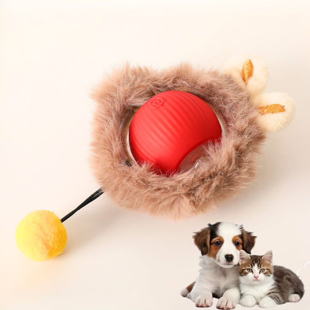 Interactive Cat Toy With Bird Sound Rolling Ball Kit Keeps Indoor Cats And Dogs Engaged All Day Fun Pet Toy For Active Kittens