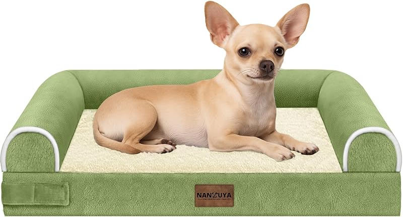 Large Dog Bed Orthopedic Washable: Beds Bolster XL Bed Large Big Dogs Memory Foam Couch Sofa Waterproof with Removable Cover