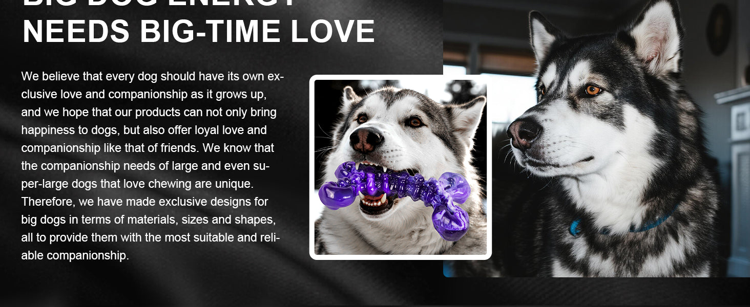 4-Pack Indestructible Chew Toys for Extra-Large Dogs - Aggressive Chewers, Durable Nylon Bone, Heavy Duty Long-Lasting Dog Toys for Large Breed & Strong Chewers