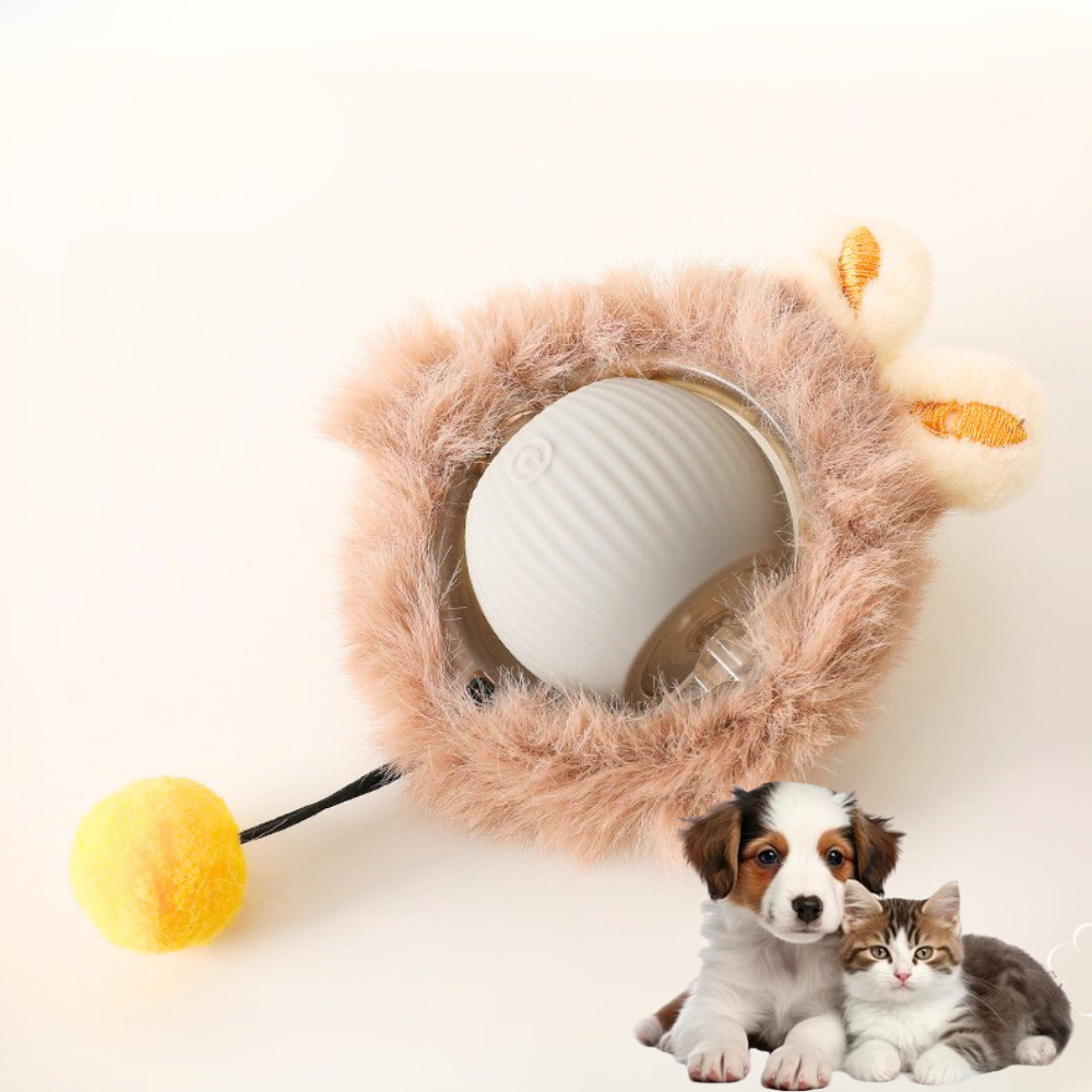 Interactive Cat Toy With Bird Sound Rolling Ball Kit Keeps Indoor Cats And Dogs Engaged All Day Fun Pet Toy For Active Kittens