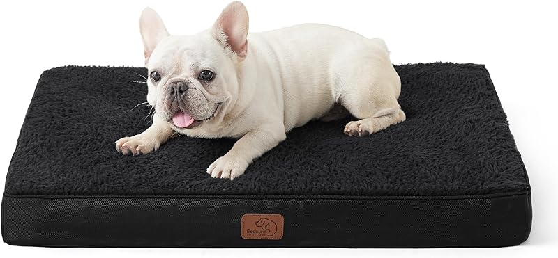 Bedsure Dog Bed Large Sized Dog - Orthopedic Waterproof Pet Beds with Removable Washable Cover, Egg Crate Foam Puppy Mat, Suitable for Pet Up to 65 lbs