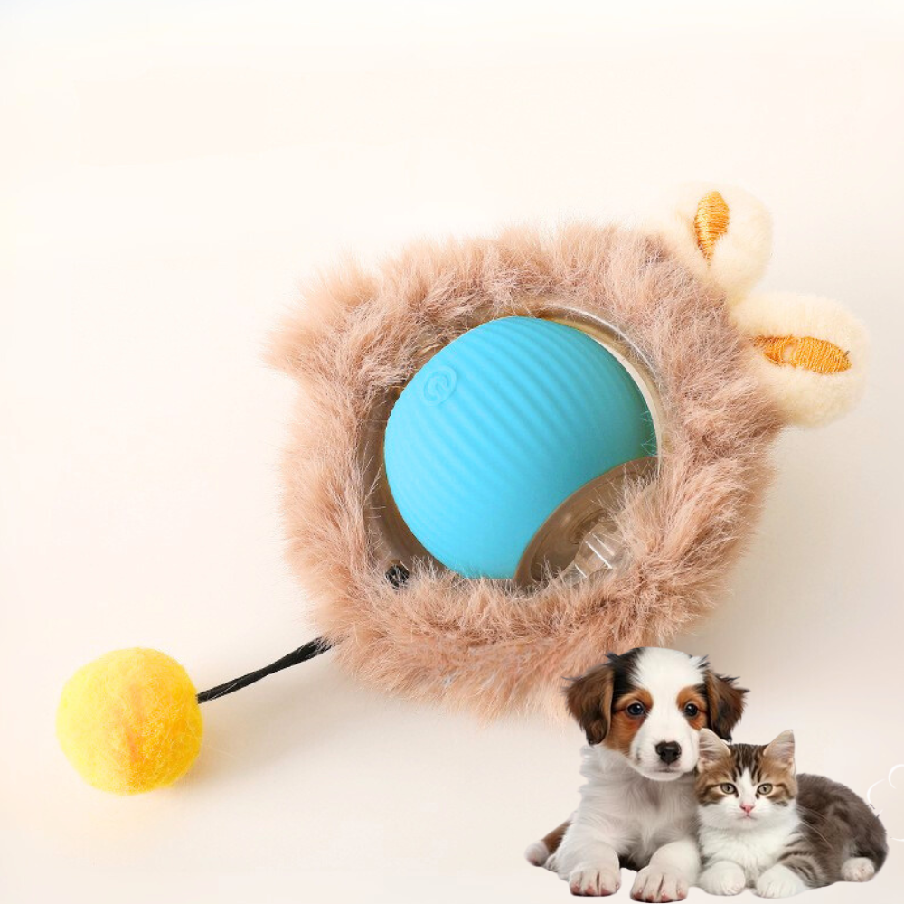 Interactive Cat Toy With Bird Sound Rolling Ball Kit Keeps Indoor Cats And Dogs Engaged All Day Fun Pet Toy For Active Kittens