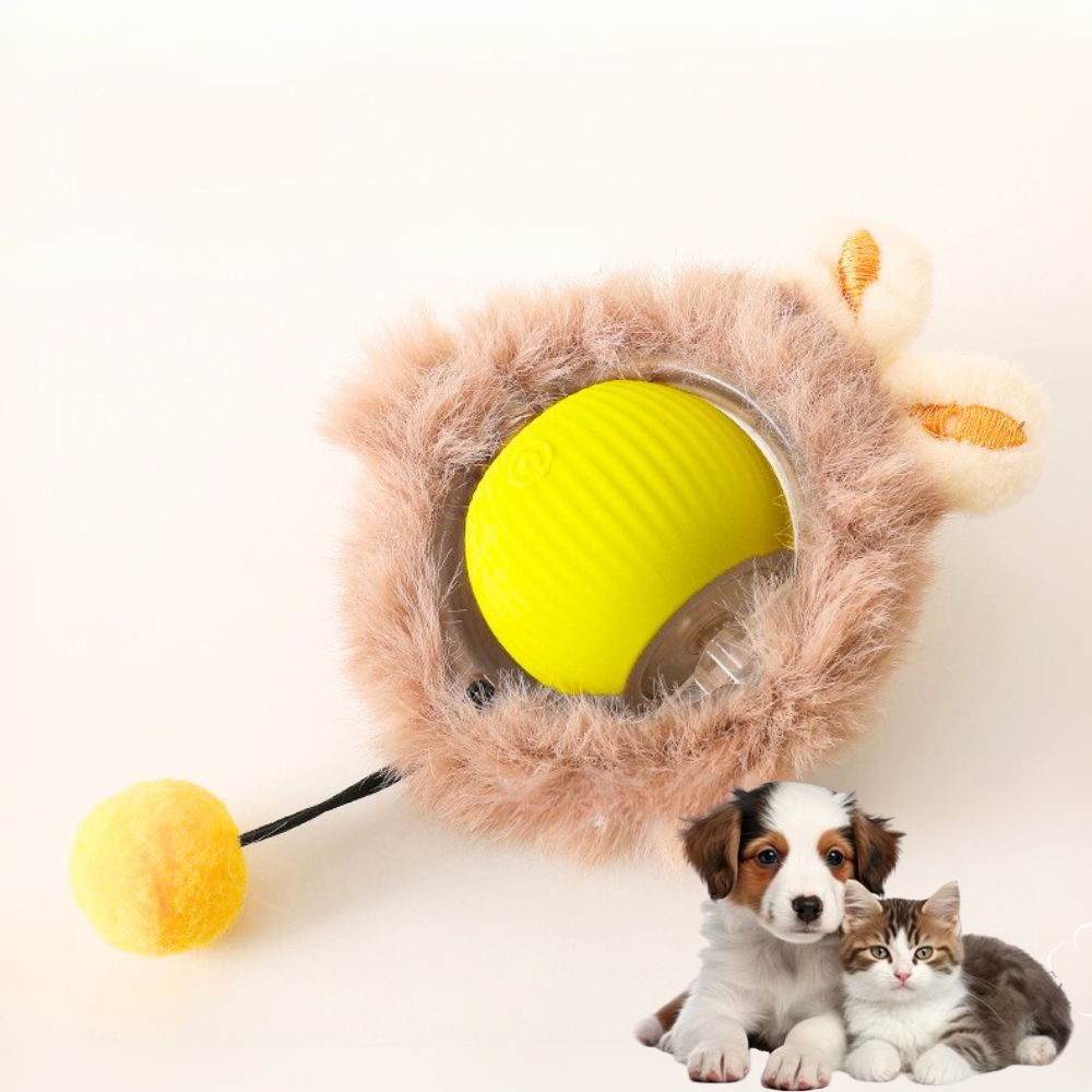 Interactive Cat Toy With Bird Sound Rolling Ball Kit Keeps Indoor Cats And Dogs Engaged All Day Fun Pet Toy For Active Kittens