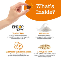 Zesty Paws Allergy & Immune Bites for Dogs, Allergy Relief and Supports Immune Function, Lamb Flavor, 60 Count Soft Chews
