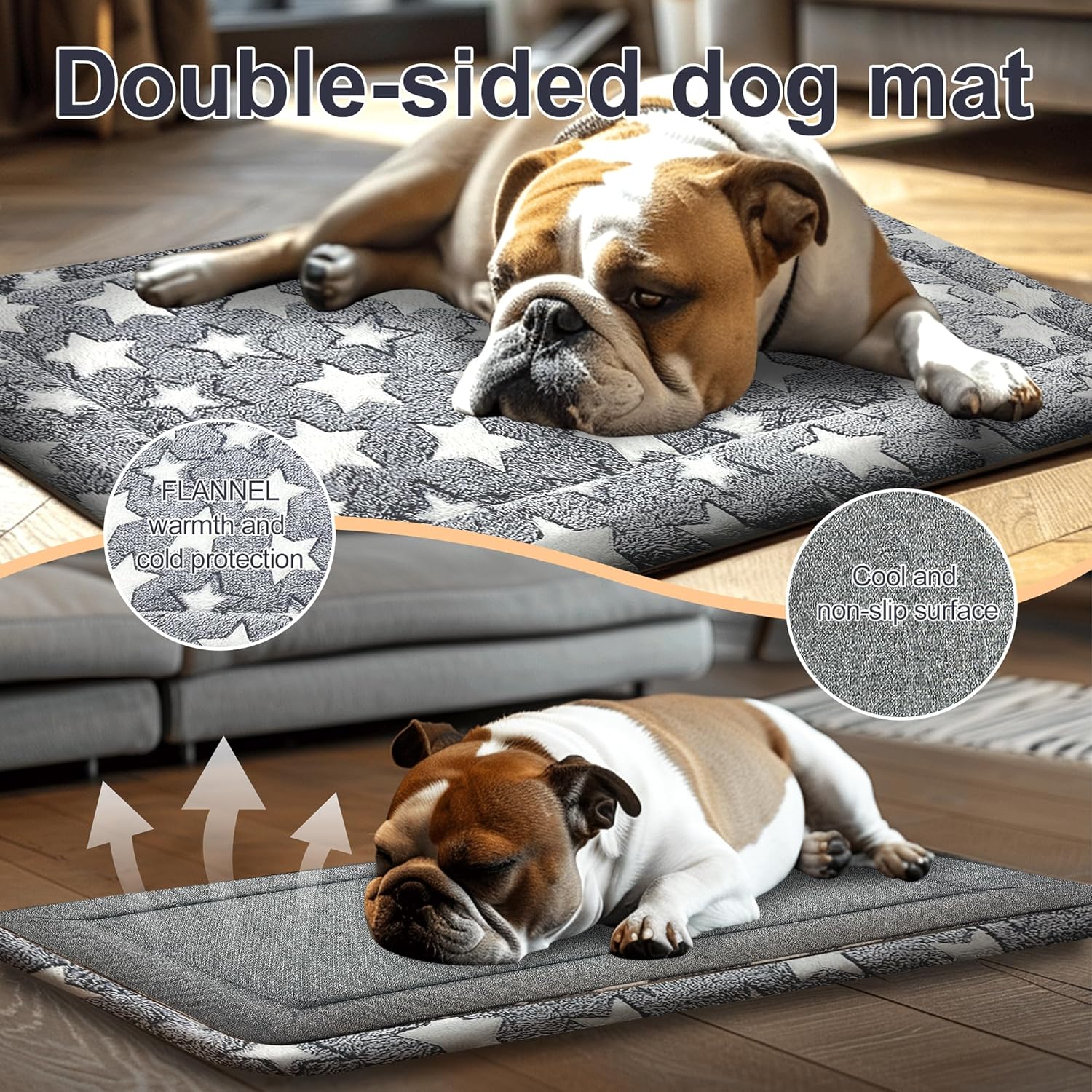 Dog Bed Mat – Soft & Comfortable Dog Kennel Pad for Crate – Durable Crate Bed & Mat for Dogs & Cats – Ideal for Crate, Kennel, and Home Use