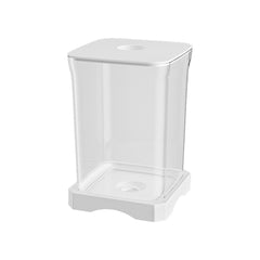 Ikohbadg Mini Self-Cleaning Aquarium LED Cube Ecosystem, Desktop Aquarium Starter Kit LED Lighting Design, Fake Fish Tank Mini Aquarium, Fake Aquarium Decorative Lamp, Gift for Kids, White