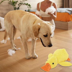 Duck Dog Toy for Dogs,2025 Upgrade Durable Calming Ducks Dog Toy,Squeak Dog Toys for Small Dogs Stuffed Duck Dog Toys for Puppy Small Dog Indoor Puppy Essentials (Yellow#)