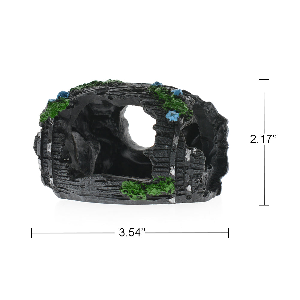 GreenJoy Fish Tank Accessories Aquarium Decorations - 13 Packs Plastic Plants Material Hideout Ornaments Small Size