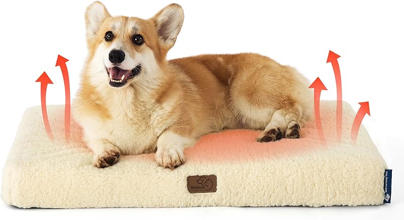 Bedsure Dog Bed Large Sized Dog - Orthopedic Waterproof Pet Beds with Removable Washable Cover, Egg Crate Foam Puppy Mat, Suitable for Pet Up to 65 lbs