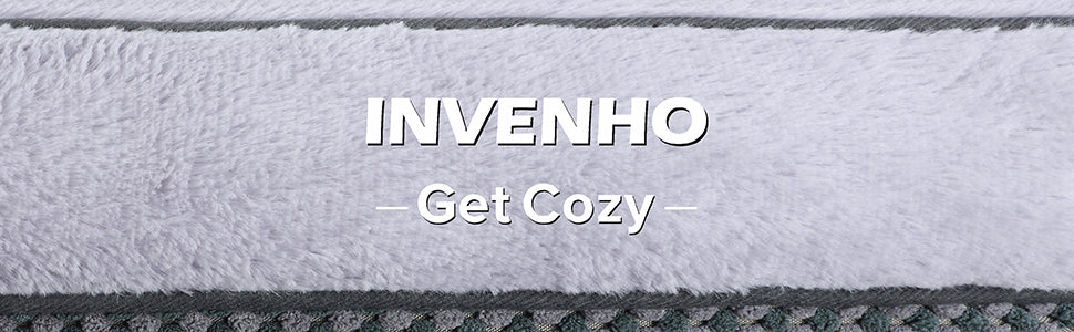 INVENHO Medium Dog Beds for Medium Dogs Washable, Rectangle Dog Bed Medium Size Dog, Orthopedic Dog Bed, Warming Soft Calming Sleeping Puppy Bed Durable Pet Bed with Anti-Slip Bottom M(30"x24"x9")