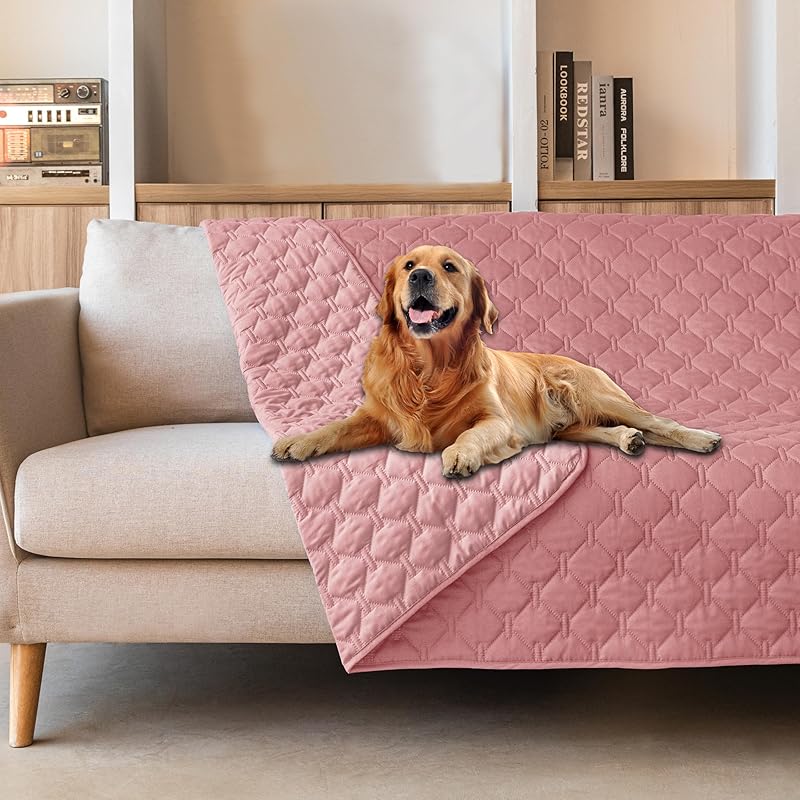 BEAKHOME 3X Stronger Waterproof Pet Blanket, Scratch Proof Furniture Protector for Dogs Cats, Reversible Cover 30x70 Inch, Dark Grey/Light Grey