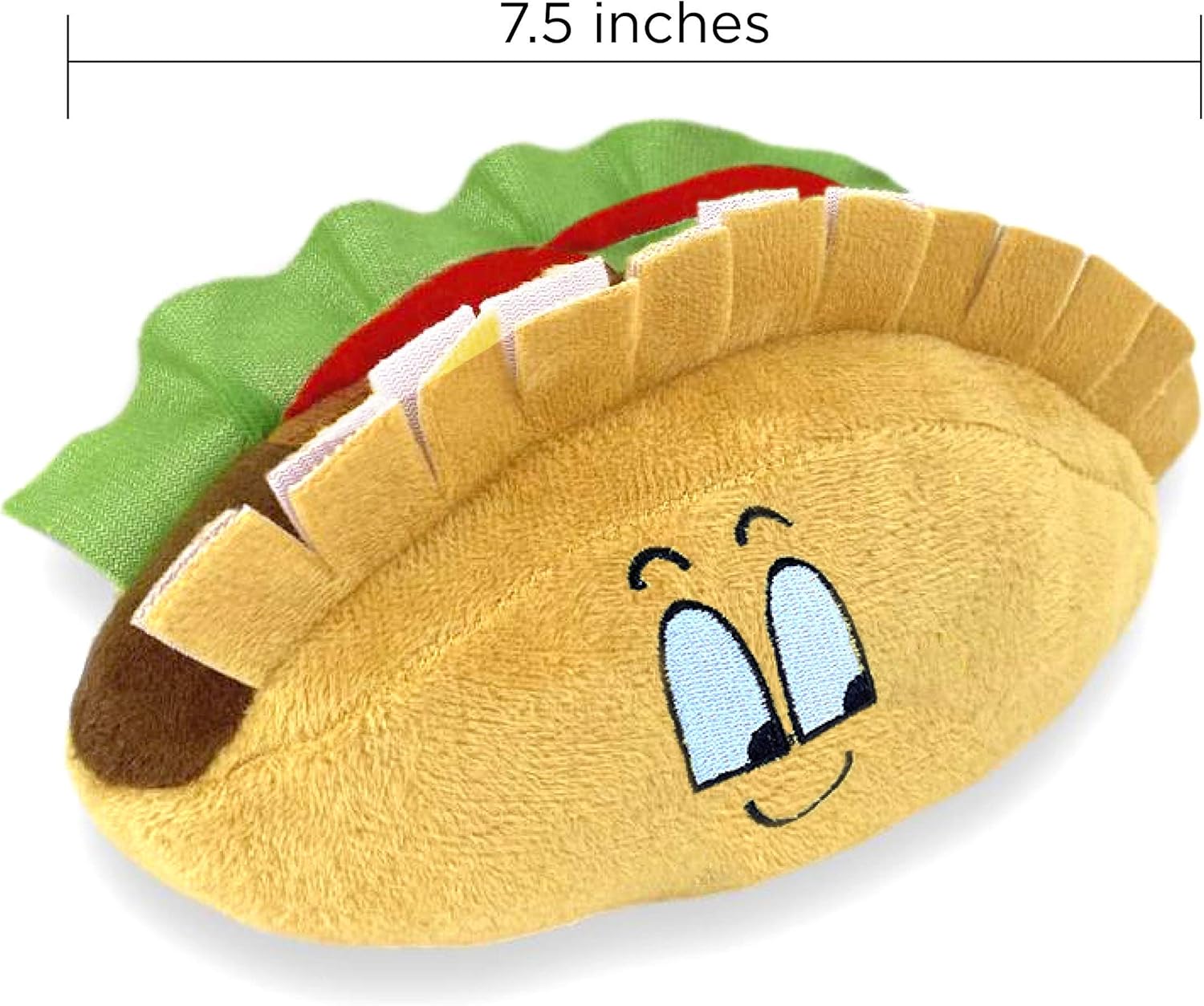 4 Pack Fiesta Dog Chew Toys and Sombrero - Mexican Squeak Plush Toys - Dog Gifts for Chihuahuas - Taco - Tequila - Hot Sauce - for All Breeds