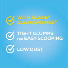 Purina Tidy Cats Clumping Cat Litter, Glade Clear Springs Deodorizing, Low Dust, 20 lb. Jug