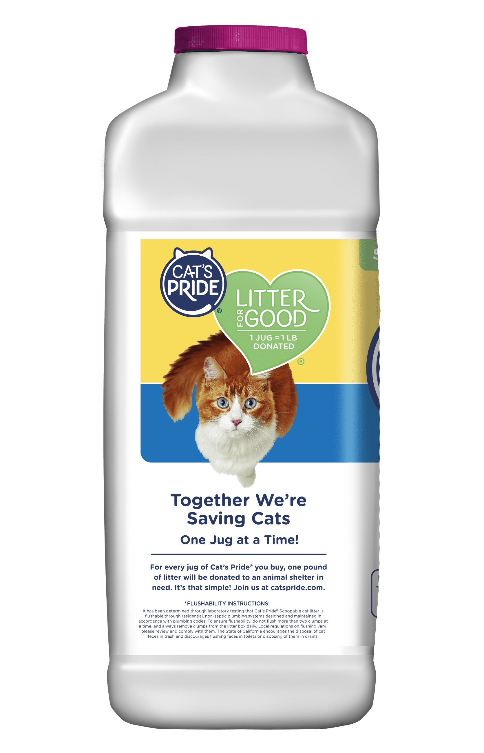 Cat's Pride Scented Scoopable Cat Litter, 12 lb Jug