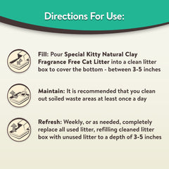 Special Kitty Scoopable Tight Clumping Cat Litter, Fresh Scent, 20 lb