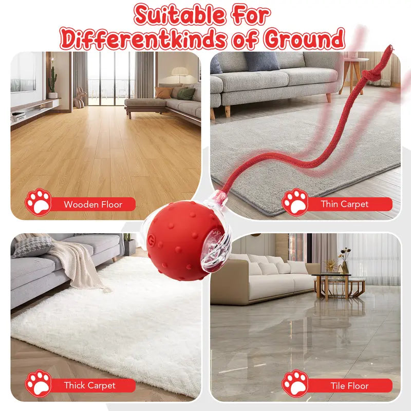 Interactive Cat Toy With Bird Sound Rolling Ball Kit Keeps Indoor Cats And Dogs Engaged All Day Fun Pet Toy For Active Kittens