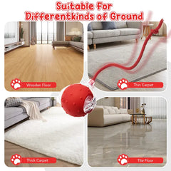 Interactive Cat Toy With Bird Sound Rolling Ball Kit Keeps Indoor Cats And Dogs Engaged All Day Fun Pet Toy For Active Kittens