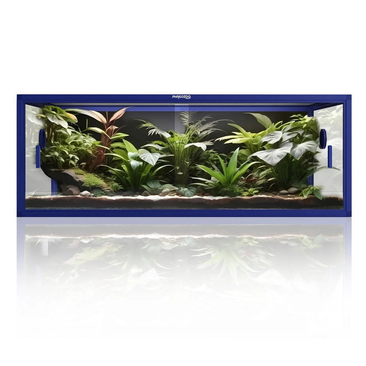 85 Gallon Reptile Enclosure, Front Opening Reptile Tank for Easy Maintenance, Reptile Terrarium with Top Screen Ventilation 48''x24''x18''