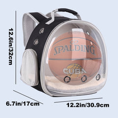 Portable Rabbit Backpack Carrier Space Capsule Bubble Window Pet Carrier Cage Travel for Bunny, Bearded Dragon, Squirrel, Tortoise, Bird, Lizard, Sugar Glider