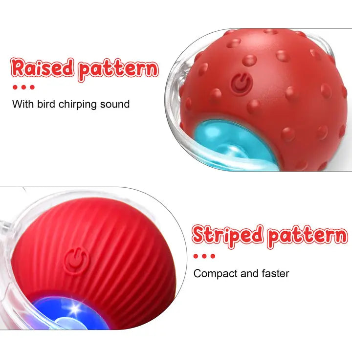 Interactive Cat Toy With Bird Sound Rolling Ball Kit Keeps Indoor Cats And Dogs Engaged All Day Fun Pet Toy For Active Kittens