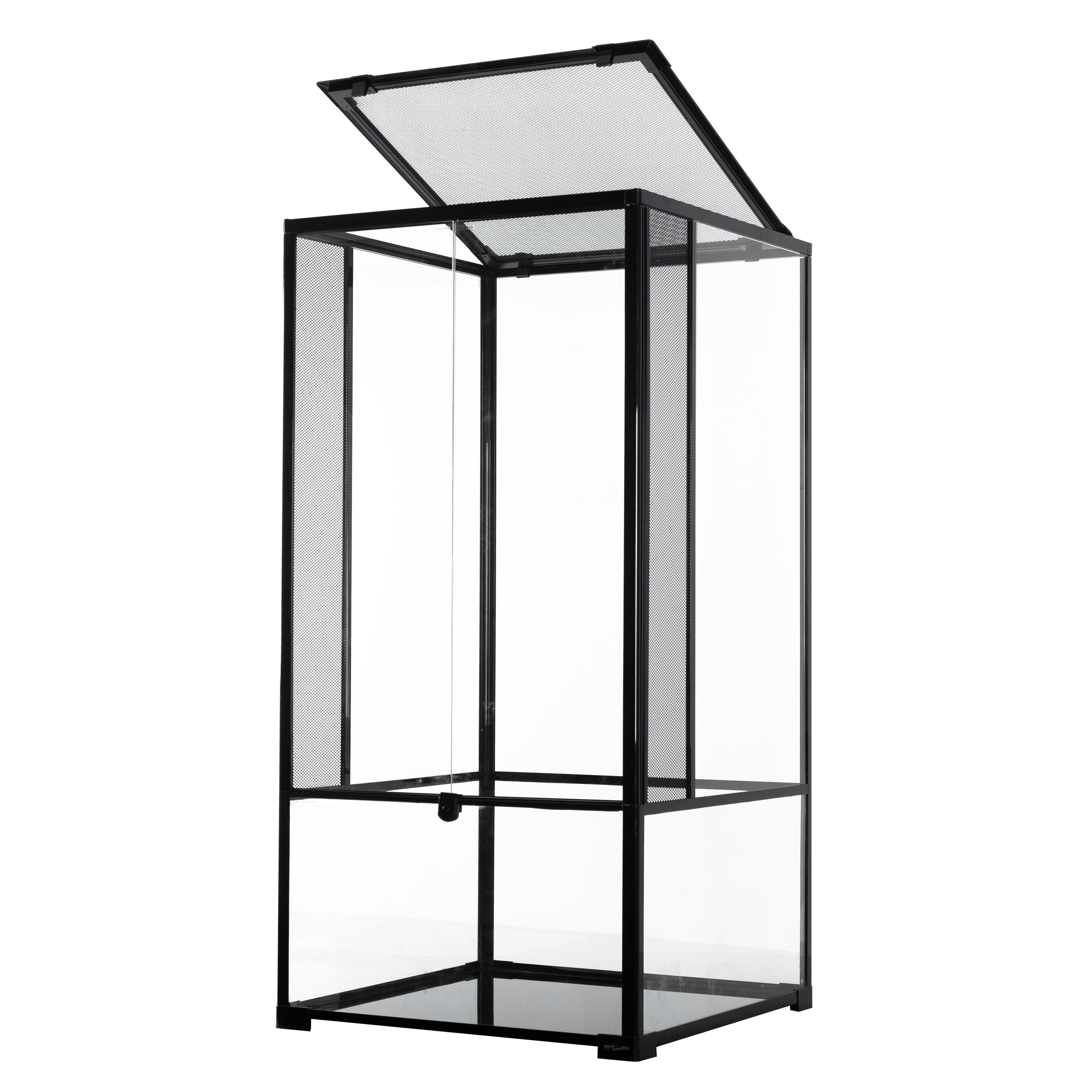 REPTI-ZOO Reptile Knock Down Glass Terrarium with Double Hinge Door 24" x 24" x 48", 120 Gallon