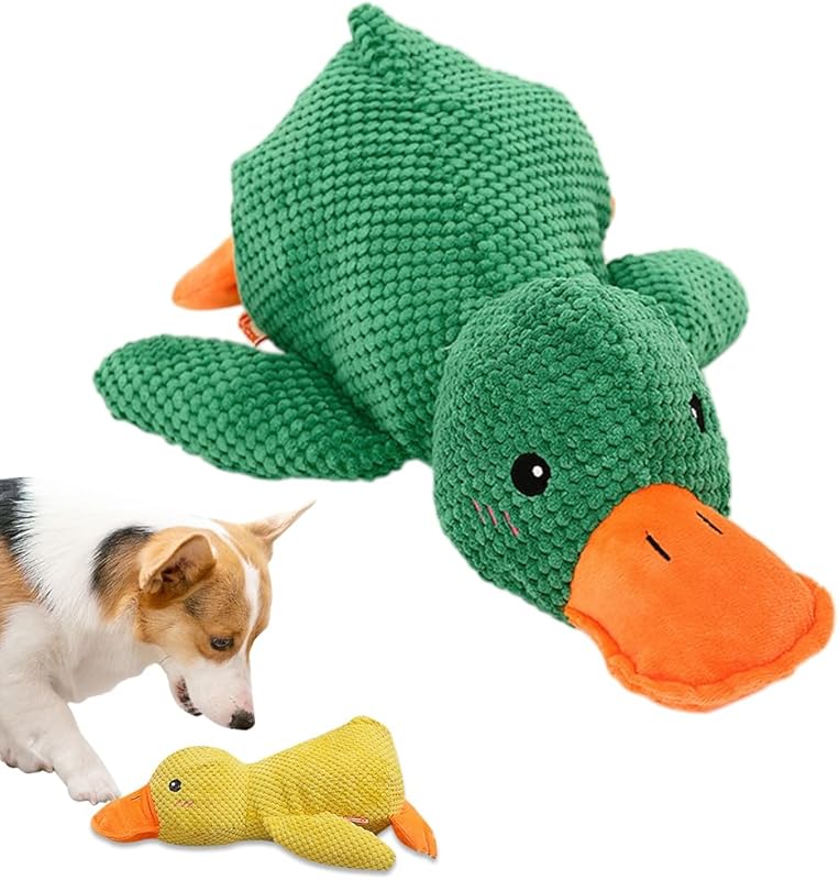 Duck Dog Toy for Dogs,2025 Upgrade Durable Calming Ducks Dog Toy,Squeak Dog Toys for Small Dogs Stuffed Duck Dog Toys for Puppy Small Dog Indoor Puppy Essentials (Yellow#)
