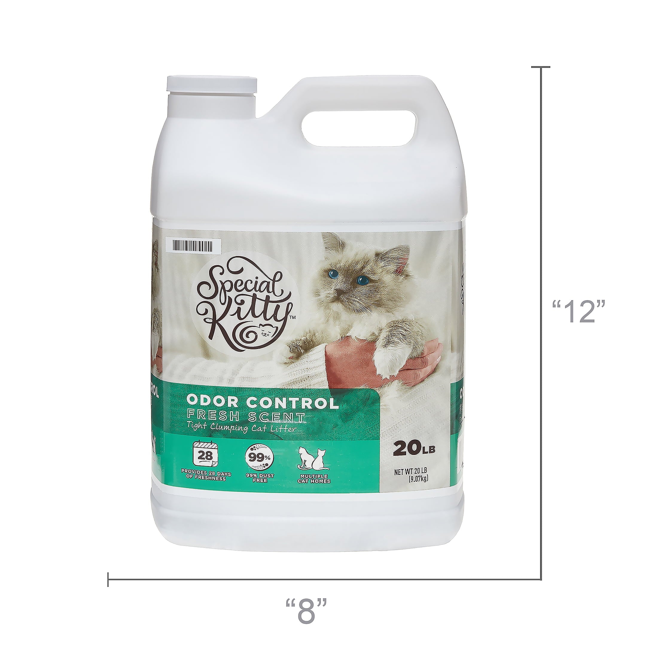 Special Kitty Scoopable Tight Clumping Cat Litter, Fresh Scent, 20 lb