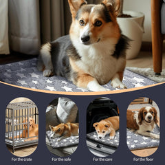 Dog Bed Mat – Soft & Comfortable Dog Kennel Pad for Crate – Durable Crate Bed & Mat for Dogs & Cats – Ideal for Crate, Kennel, and Home Use