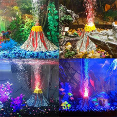 Shldybc Exquisite Aquarium Water Tank Volcano Eruption Decorative Volcano Model, Summer Savings Clearance