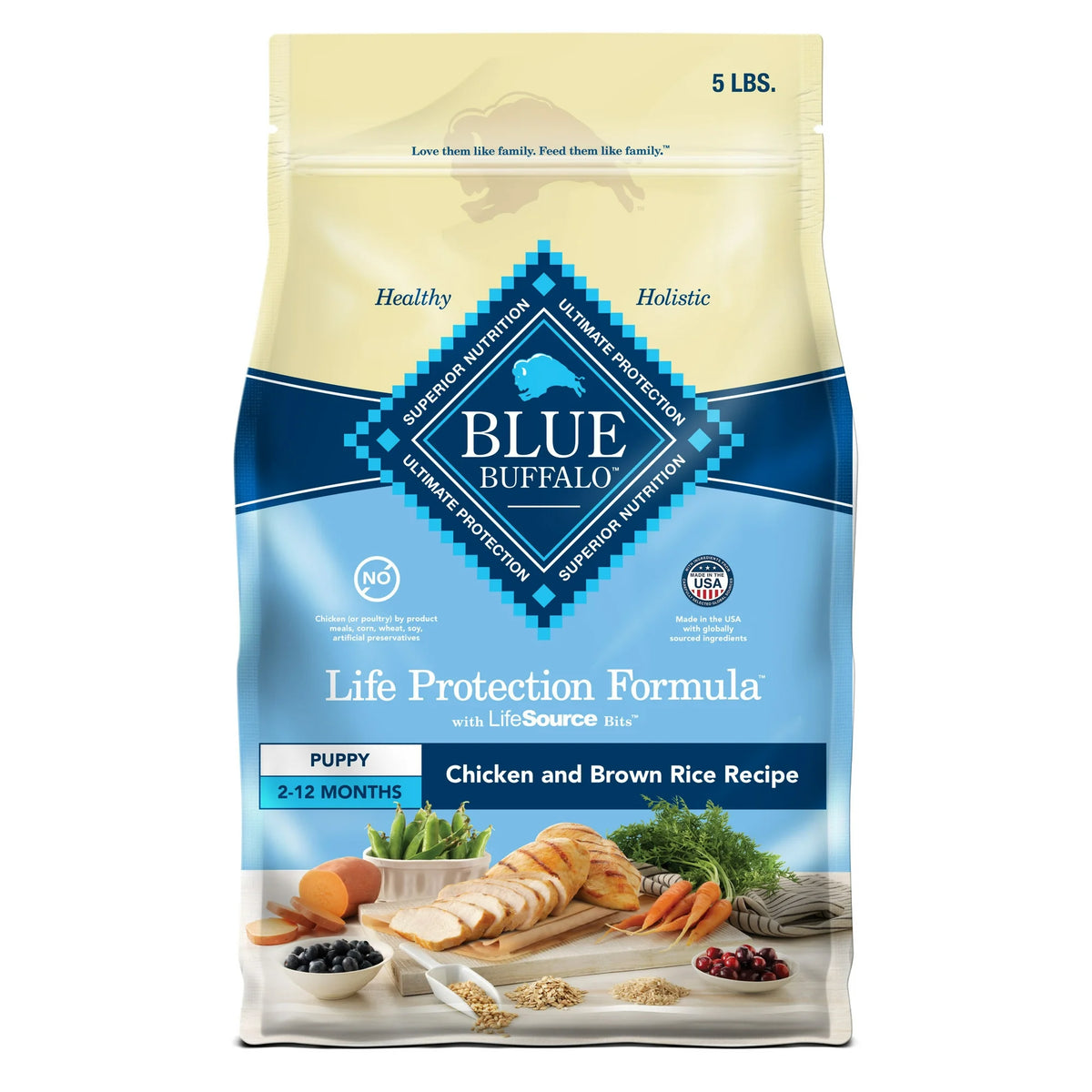 Blue Buffalo Life Protection Formula Puppy Dry Dog Food, Chicken & Brown Rice