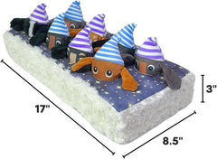 Patchwork Pet Counting Weens by The Weens, Interactive Dog Puzzle Toy, Memory Foam Base with 8 Squeaky Plush Puppies, 17 x 8.5 inches