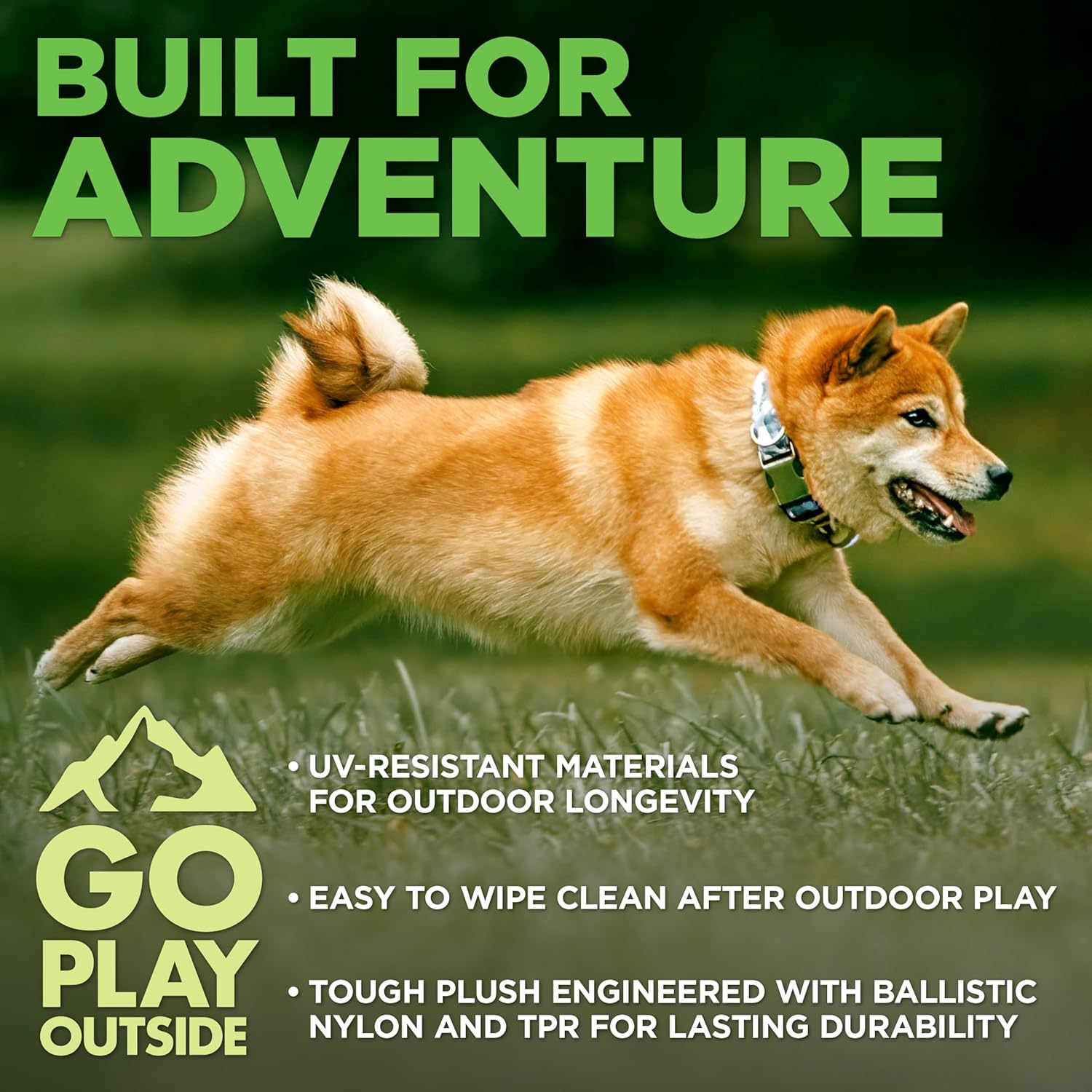 Plush Outdoor Toys for Dogs | Flying Duck | Fun Hunting Themed Durable Dog Toy with Playful Chuckler