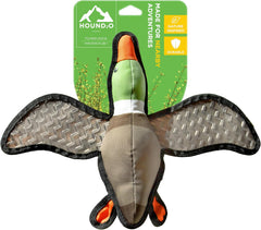 Plush Outdoor Toys for Dogs | Flying Duck | Fun Hunting Themed Durable Dog Toy with Playful Chuckler