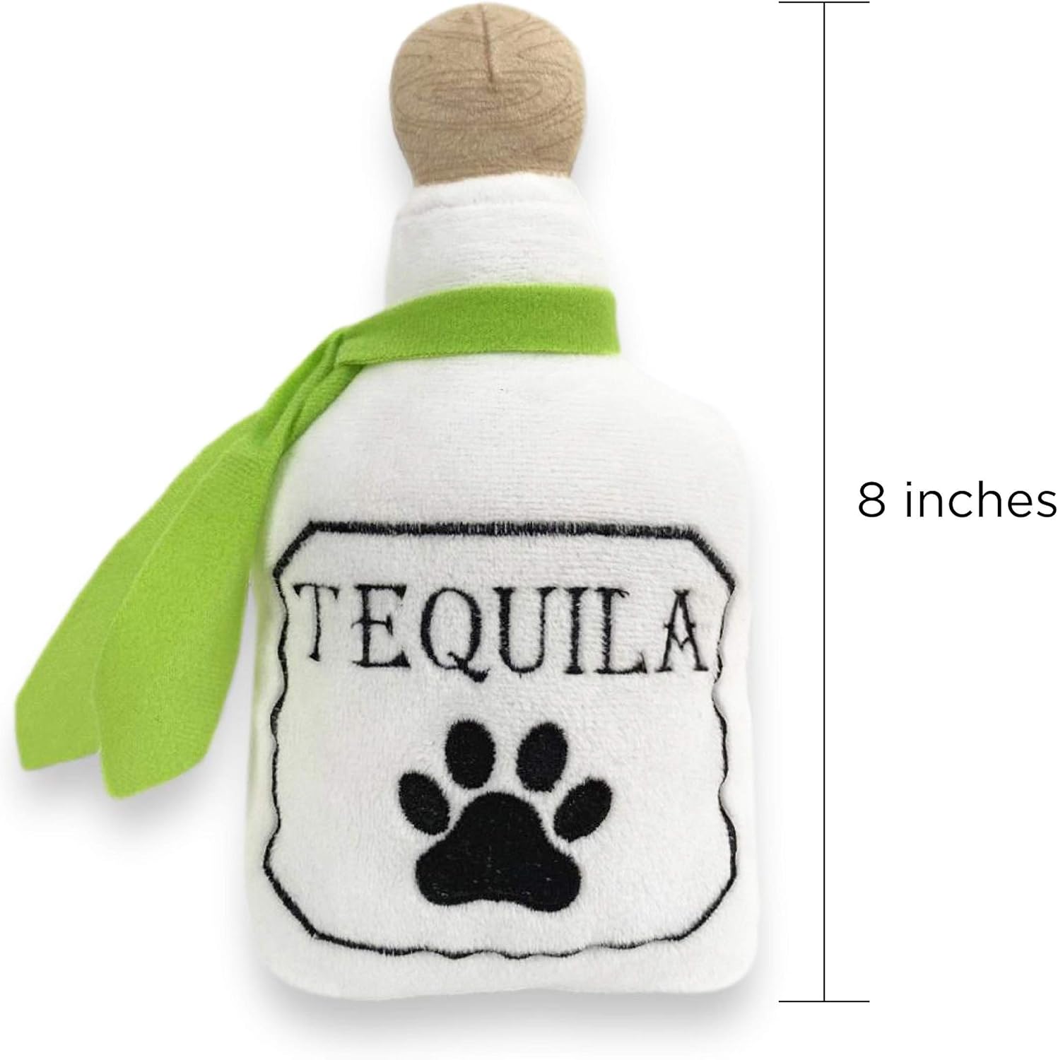 4 Pack Fiesta Dog Chew Toys and Sombrero - Mexican Squeak Plush Toys - Dog Gifts for Chihuahuas - Taco - Tequila - Hot Sauce - for All Breeds