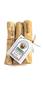 lemuria Set of 3 Coffee Wood Dog Chew Stick Toy, Natural Durable Real Wooden Bone Sticks for Dogs, Safe Dental Cleaning Chews for Teething Puppy, Stress Relief for Large Giant Dogs (Extra Large)
