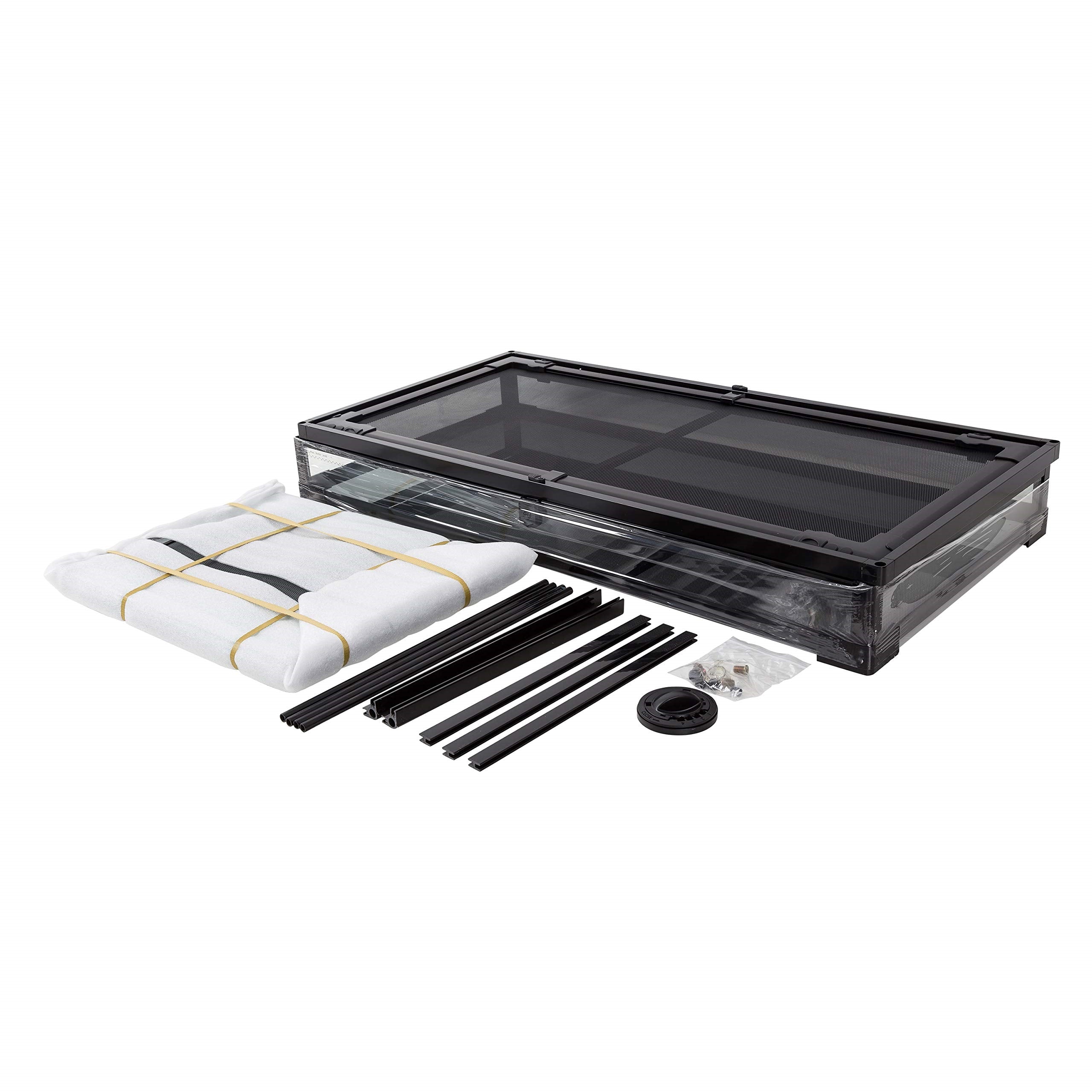 ECOSUB Large Reptile Tank, 50 Gallon Glass Terrarium, Double Hinge Door, 36 x 18 x 18in
