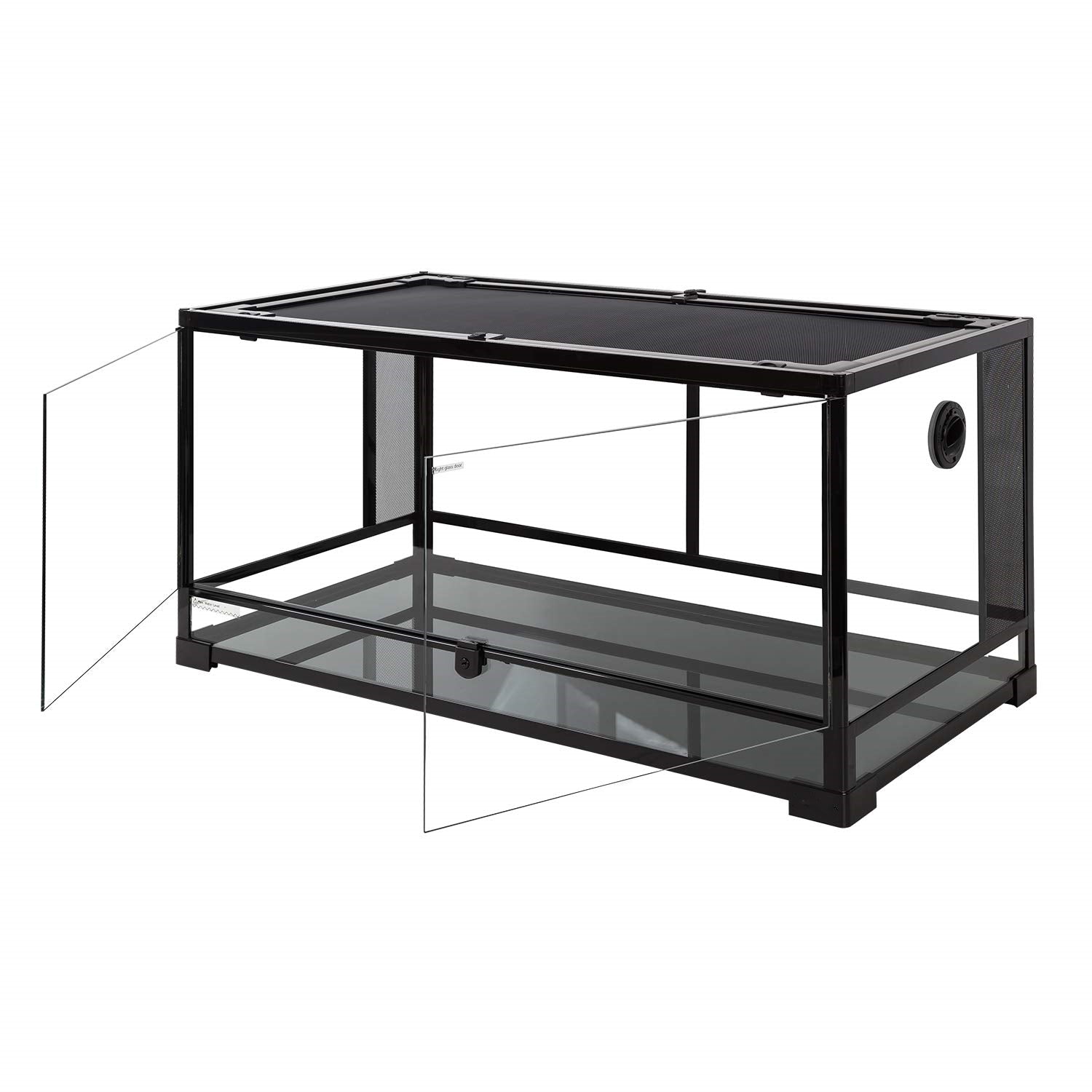 ECOSUB Large Reptile Tank, 50 Gallon Glass Terrarium, Double Hinge Door, 36 x 18 x 18in