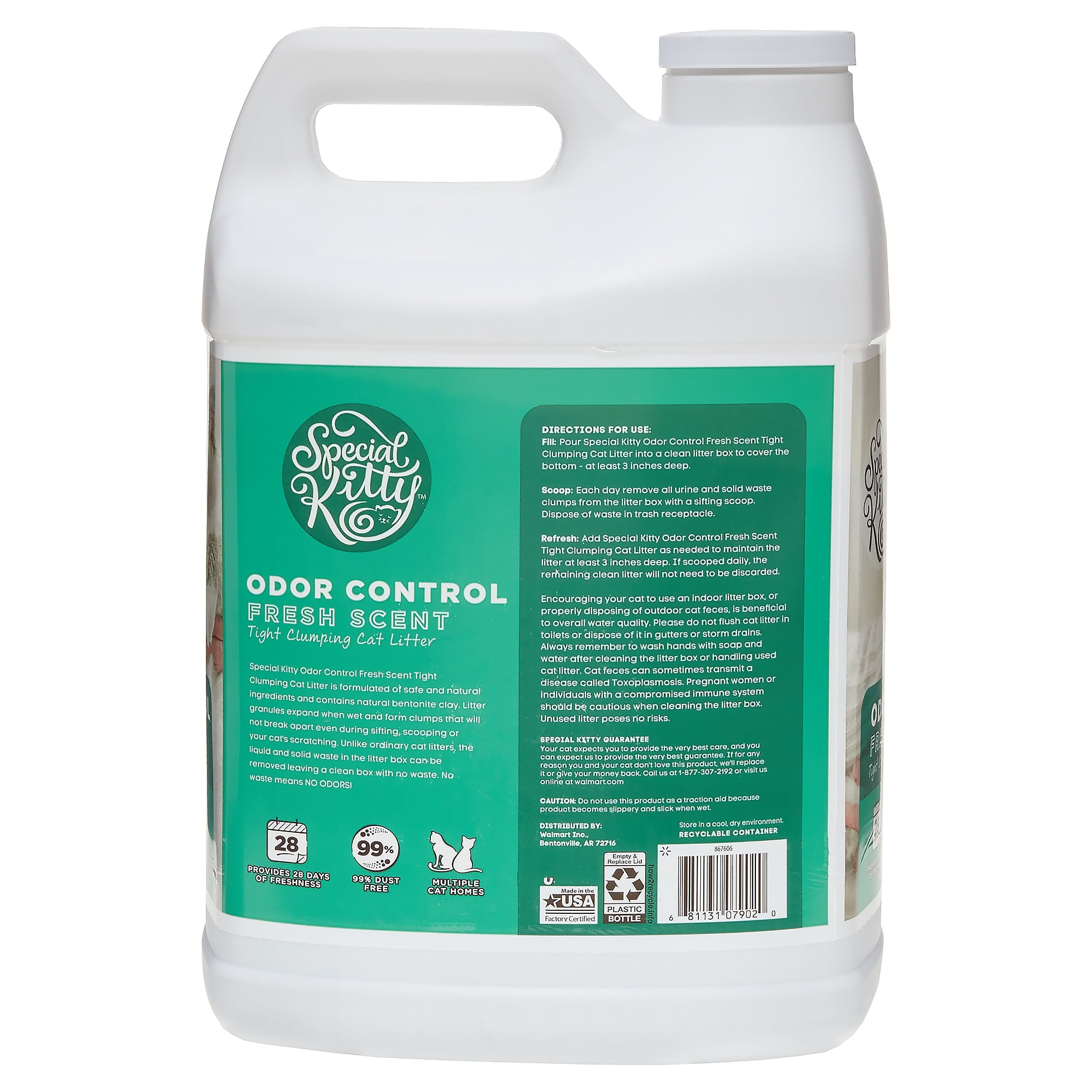 Special Kitty Scoopable Tight Clumping Cat Litter, Fresh Scent, 20 lb