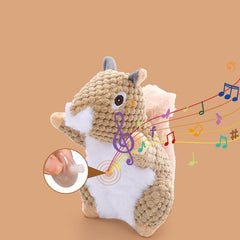 Plush Dog Toys, Cute Soft Dog Toy Squeaky Cuddly Soft Chew Dog Toys Chewing Teeth Interactive Dog Toy Plush Pet Toy for Small Medium Size Dogs
