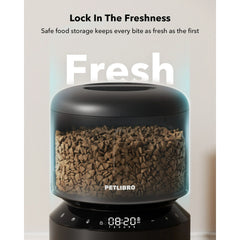 Petlibro 3L Granary Automatic Cat Feeder – Timed Cat/Dog Dry Food Dispenser with Freshness Preservation, Up to 50 Portions & 6 Meals Per Day, Ideal for Cats & Small Dogs
