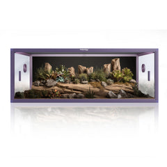 85 Gallon Reptile Enclosure, Front Opening Reptile Tank for Easy Maintenance, Reptile Terrarium with Top Screen Ventilation 48''x24''x18''